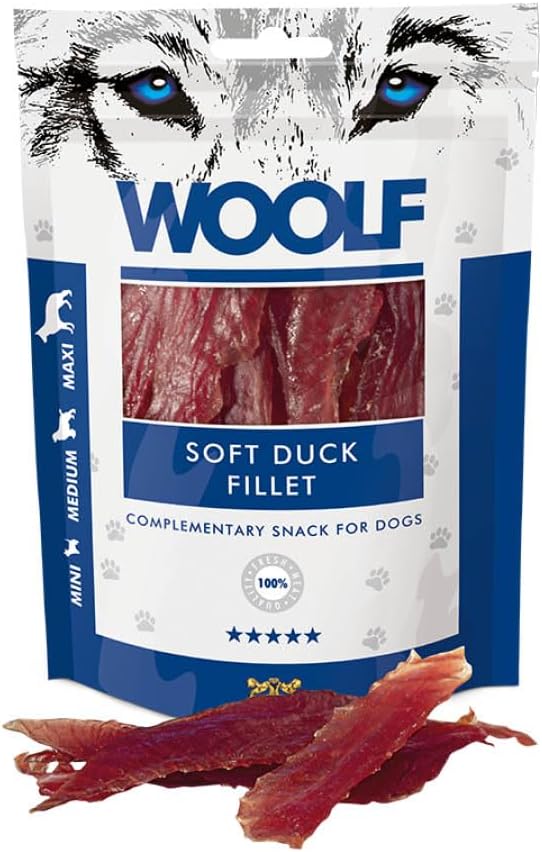 WOOLF Soft Duck Fillet Dog Treats - Complementary Snacks for Dogs | 100g