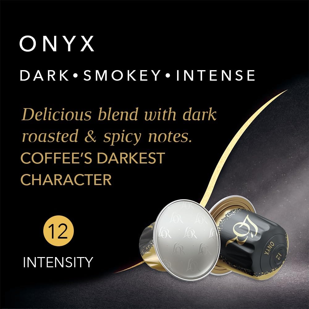 L'OR Espresso Intense Coffee Pods Variety Bundle (Pack of 12, Total 120 Capsules) Nespresso®* Compatible