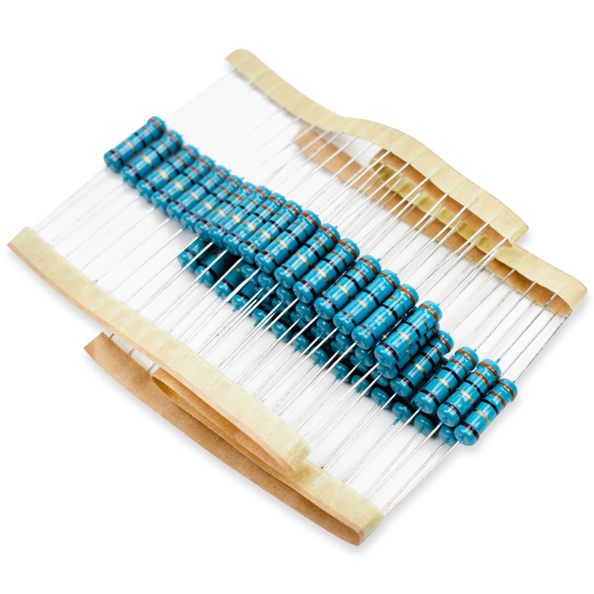 50 Pcs 1W 1% Tolerance 0.1 Ohm Metal Film Resistor Resistance for DIY Project and Experiments