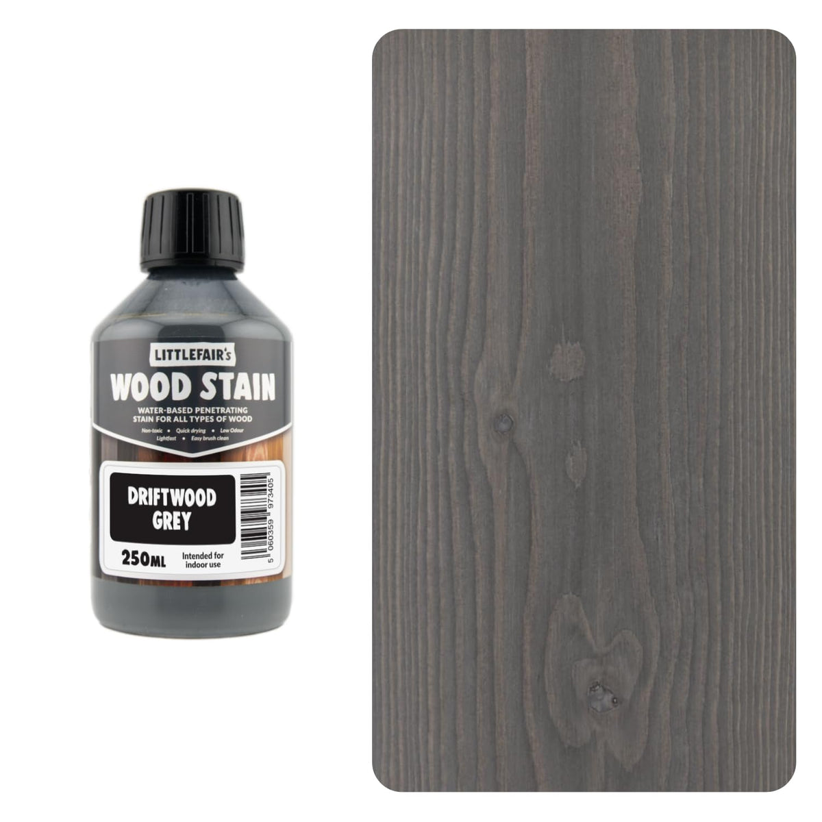 Littlefair's Wood Stain Water-Based - (Very Red Mahogany) – Non-Toxic, Eco-Friendly & Quick Drying - Easy-to-Apply, Concentrated Formula for All Wood Types – 15ml Tester Pot