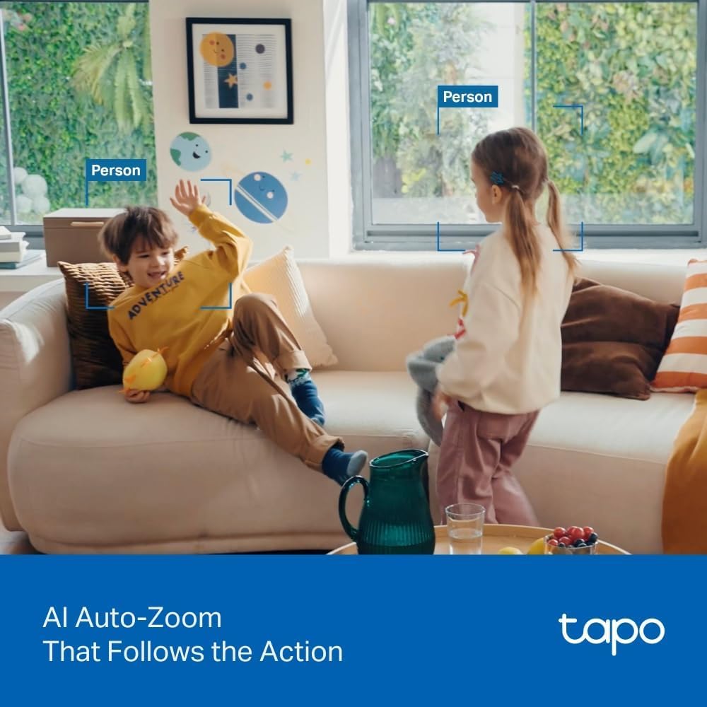 Tapo C200 Full HD Pan/Tilt Indoor Security Camera Pet Camera House Security