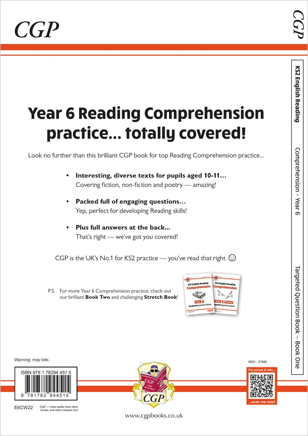 KS2 English Year 6 Reading Comprehension Targeted Question Book - Book 1 (with Answers): great for SATS practice (CGP Year 6 English)
