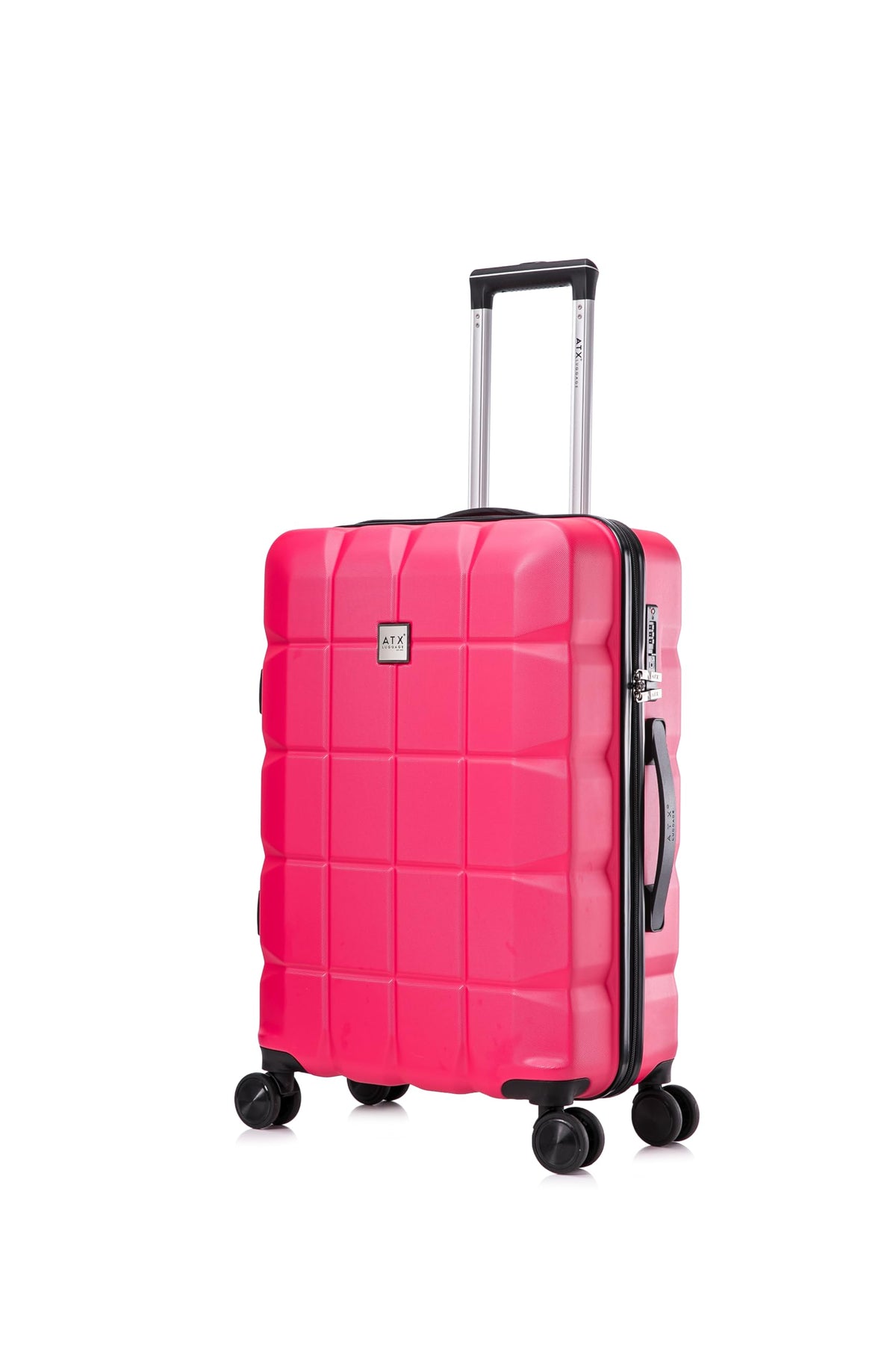ATX 28 Inch Suitcase Large 110L – Lightweight Hard Shell Checked Luggage, 4 Wheels, TSA Lock, 30KG Capacity, Black