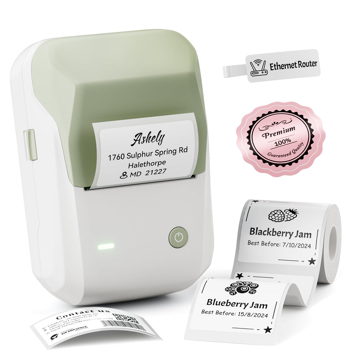 NIIMBOT B1 Label Maker Machine, 2 Inch Bluetooth Sticker Printer