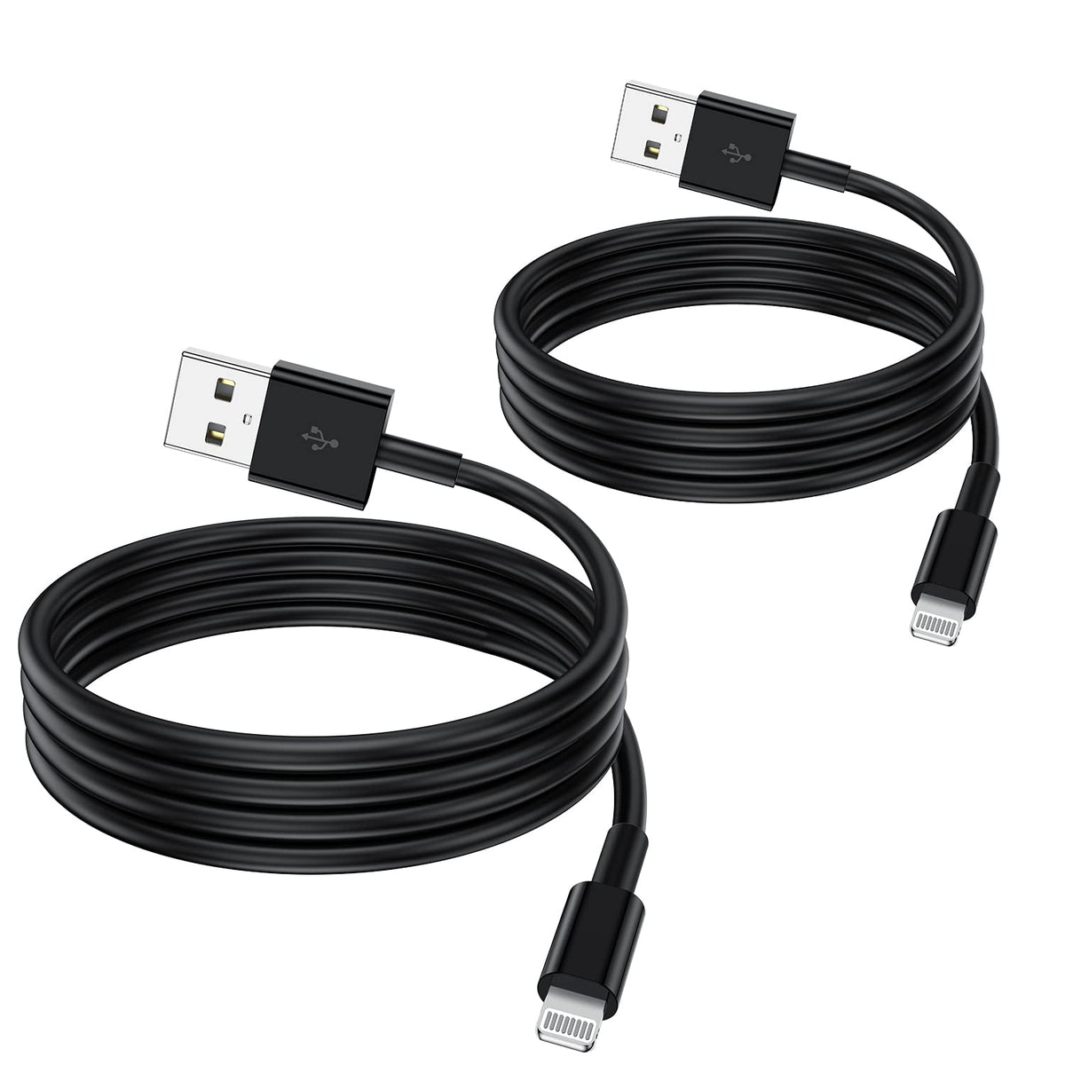 2 Pack Apple MFi Certified iPhone Charger Cable 2m, Apple Lightning to USB Cable Cord 2 metres Fast Charging A pple Phone Long Cable for iPhone13/12/12 mini/ 11/11Pro/Max/X/XS/XR/XS Max/8/7/6/iPad