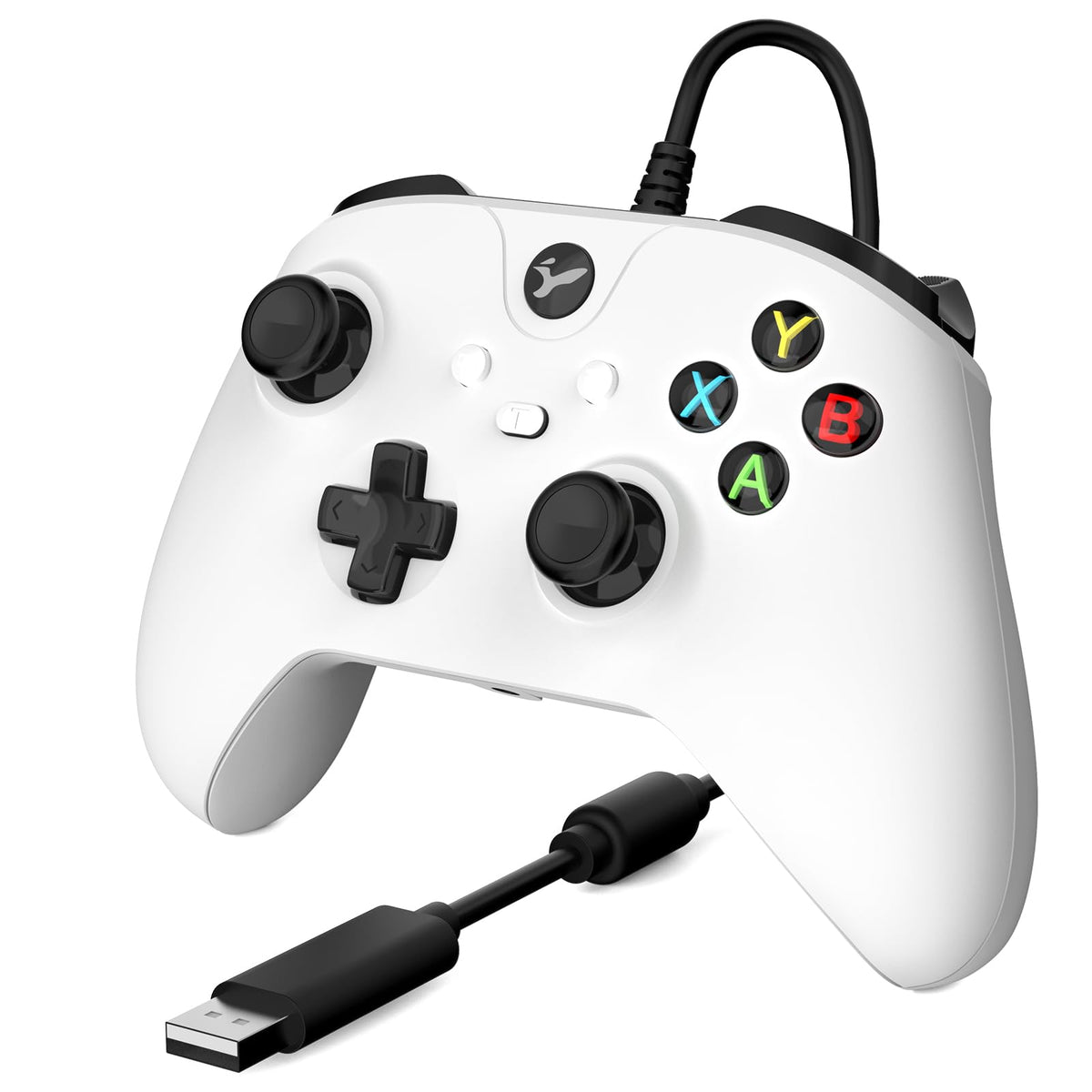 YCCTEAM Wired Controller for Xbox One, Wired Xbox one USB Gamepad Controller Compatible with Xbox One/S/X/PC Windows 10/11 with 3.5mm Headset Audio Jack (black)