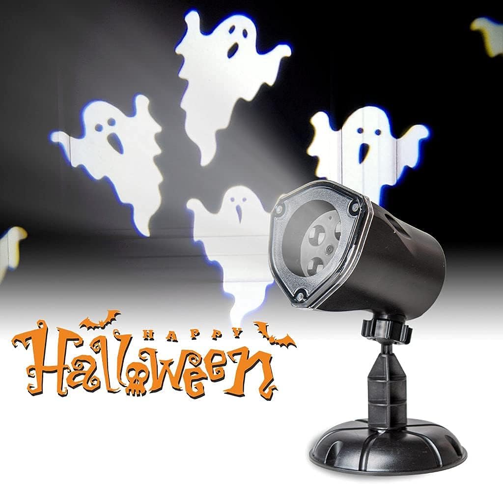 EAMBRITE Ghost Projector Halloween Projector Lights Outdoor Decorations Mains Powered Waterproof for Window Patio Garden and Haunted House Decor