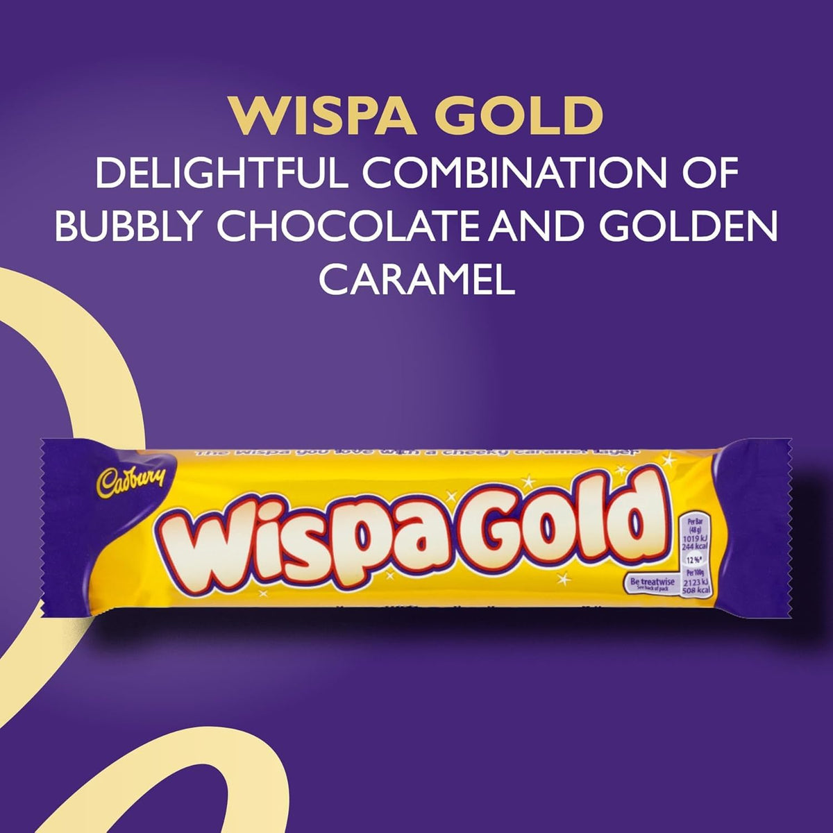 Cadbury Wispa Chocolate Bar, Smooth Milk Chocolate, 4 x 27.9 g (Pack of 1)