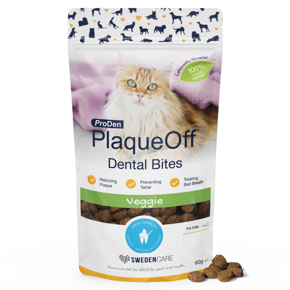 ProDen PlaqueOff 40g Dental Powder for Cats - 100% Natural, 4-Month Supply
