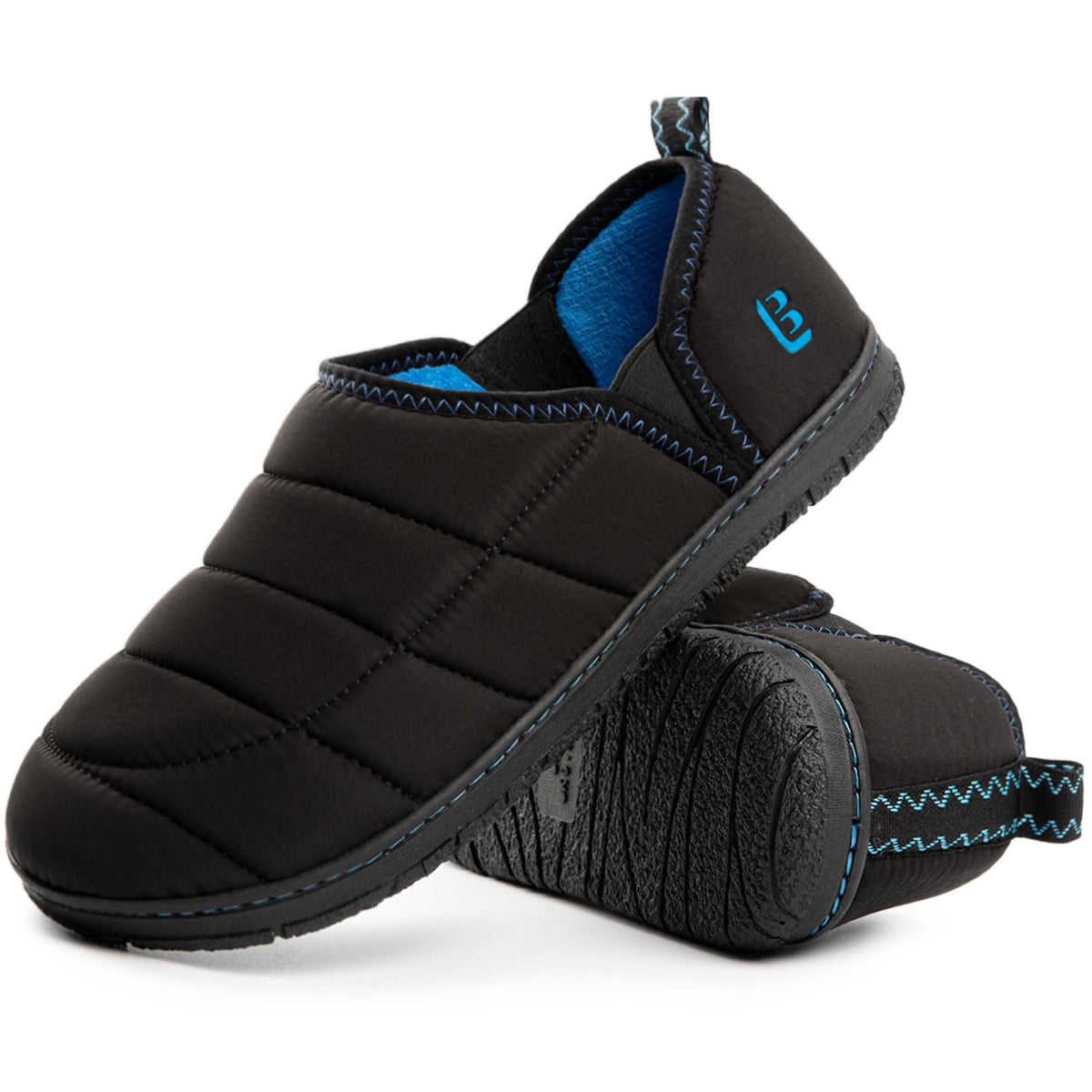 LongBay Mens Indoor Outdoor Slippers Memory Foam House Camping Shoes Gift
