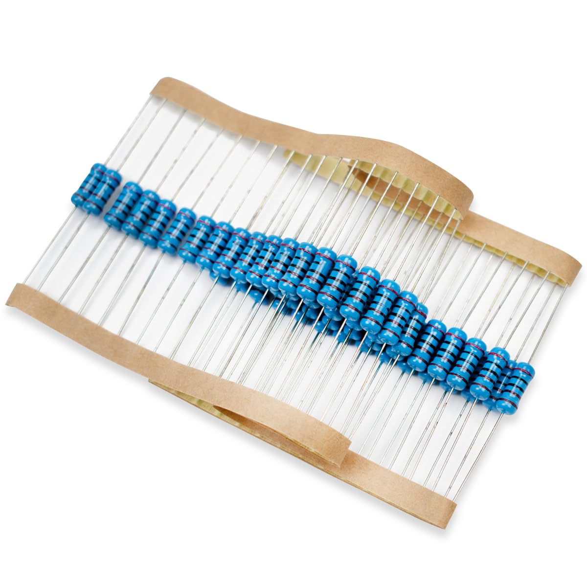 50 Pcs 1W 1% Tolerance 0.1 Ohm Metal Film Resistor Resistance for DIY Project and Experiments