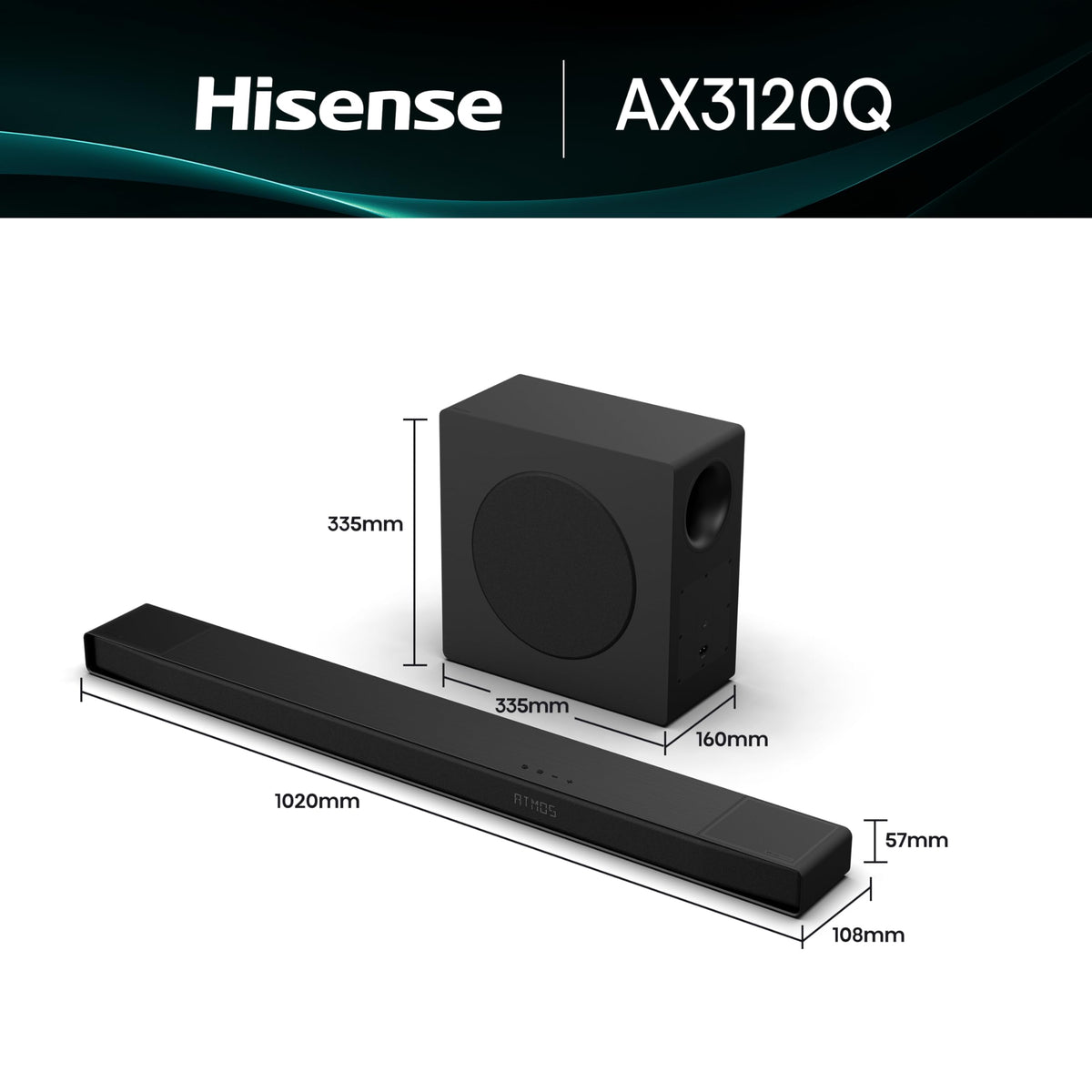 Hisense HS2000 2.1 CH All-In-One Soundbar for TV