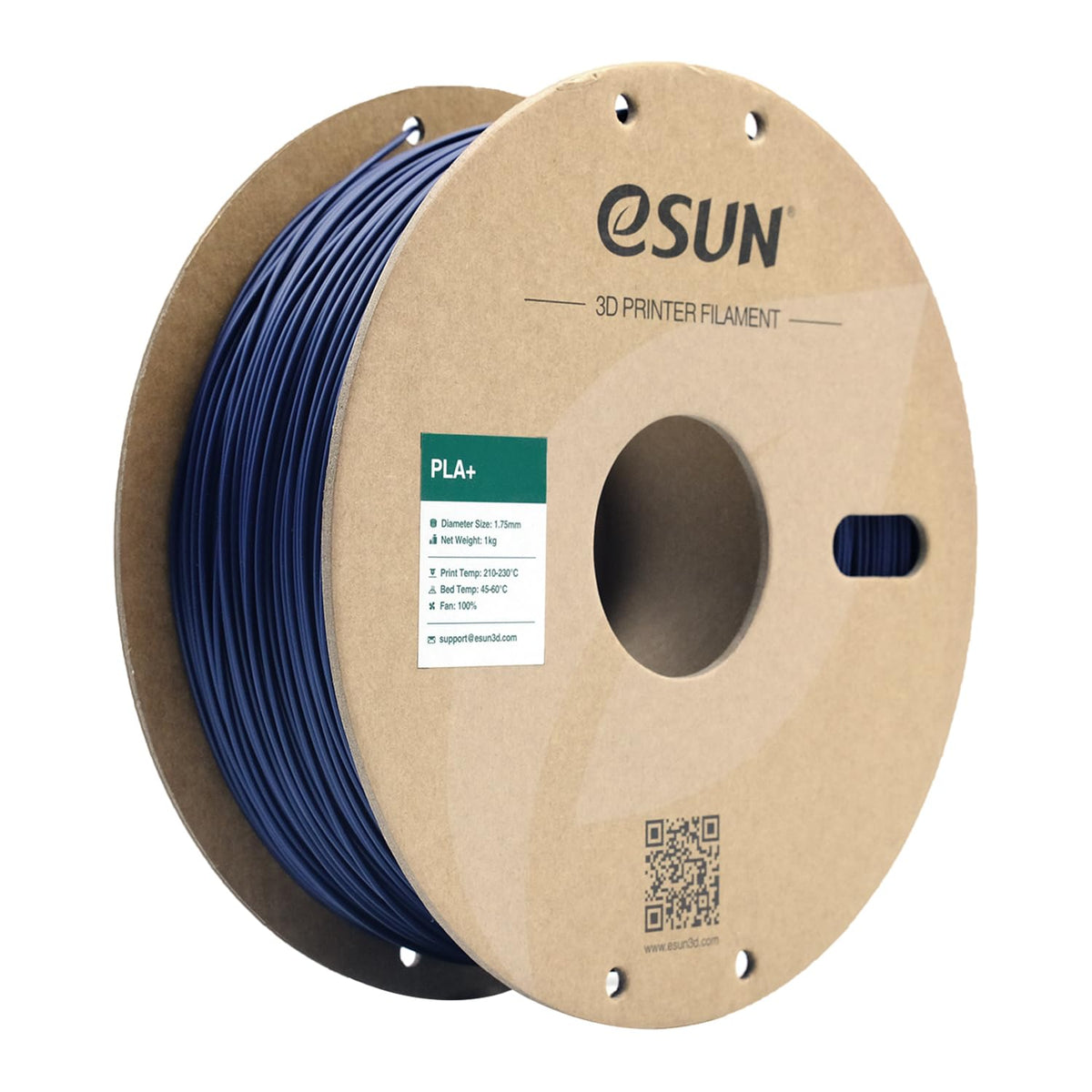 eSUN PLA+ 3D Printing Filament 1KG(2.2lbs), Enhanced Toughness, Cold White