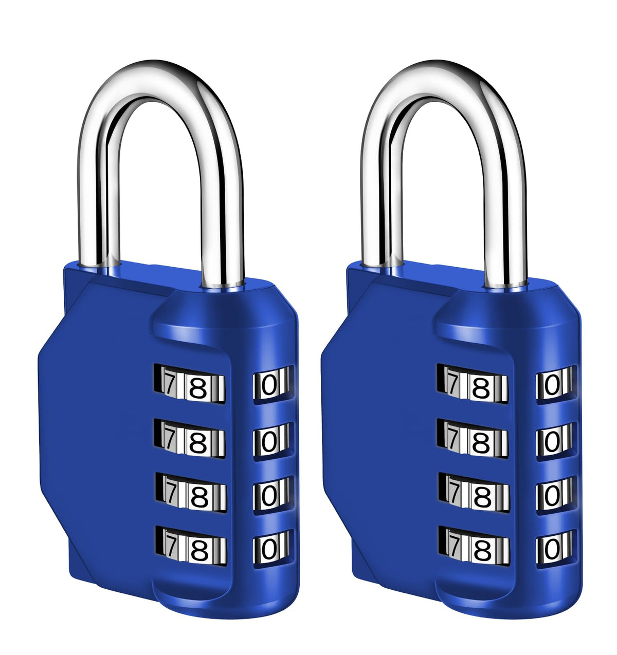 NAGE Padlocks with Code, Combination Lock 4 Digit Gym Locker (1P, Red)