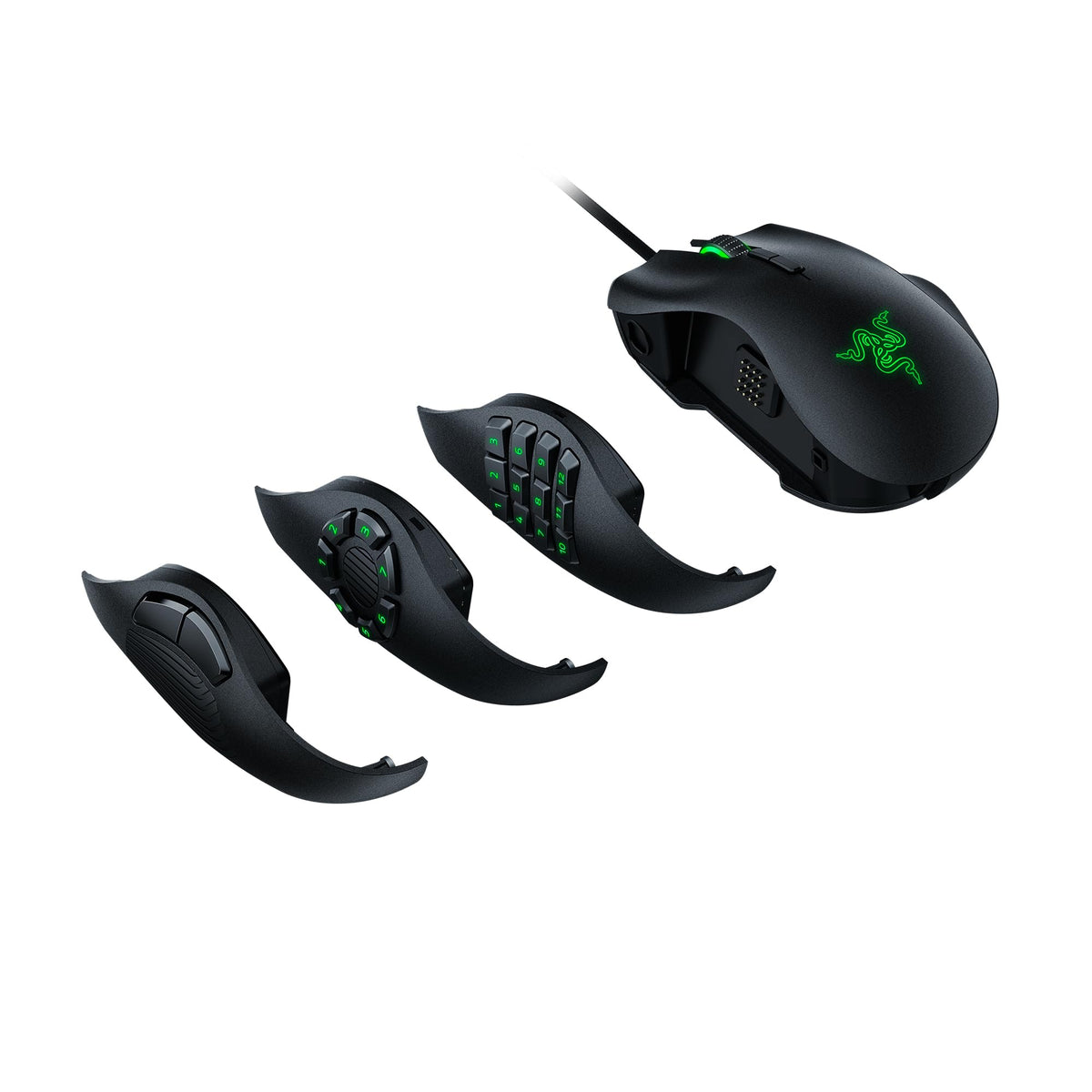 Razer Naga X - Ergonomic MMO Gaming Mouse with 16 Programmable Buttons (2nd Gen Optical Mouse Switches, Advanced 5G Optical Sensor, 85g Ergonomic Design, RGB Chroma, Speedflex Cable) Black
