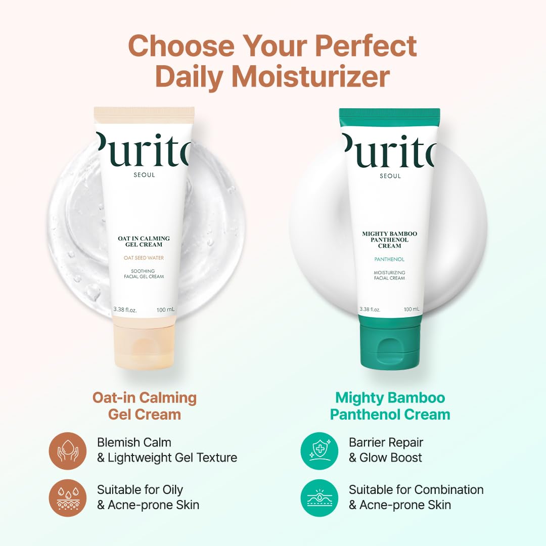 PURITO Panthenol 10% Cream for Sensitive Skin, 100mL
