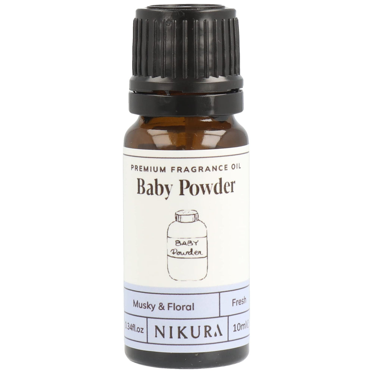 Nikura - Fresh Linen (Floral) Fragrance Oil - 10ml | Perfect for Diffuser for Home, Soap Making, Candle Making, Wax Melts | Bath Bombs, Pot Pourri Refresher Oil, Perfume Scents, Burner Oil | UK Made