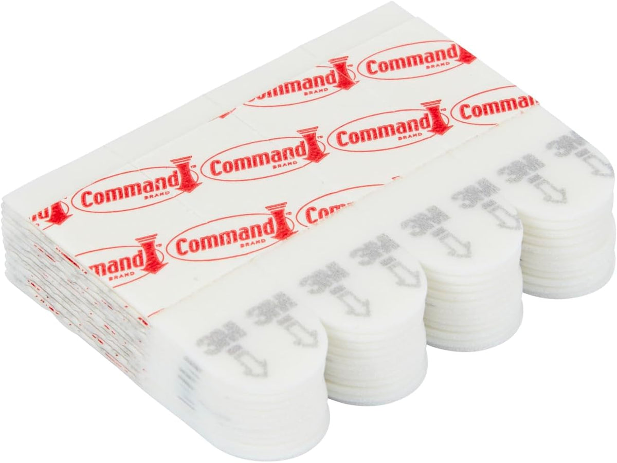 Command Poster Strips, Value Pack, 60 Adhesive Strips, White