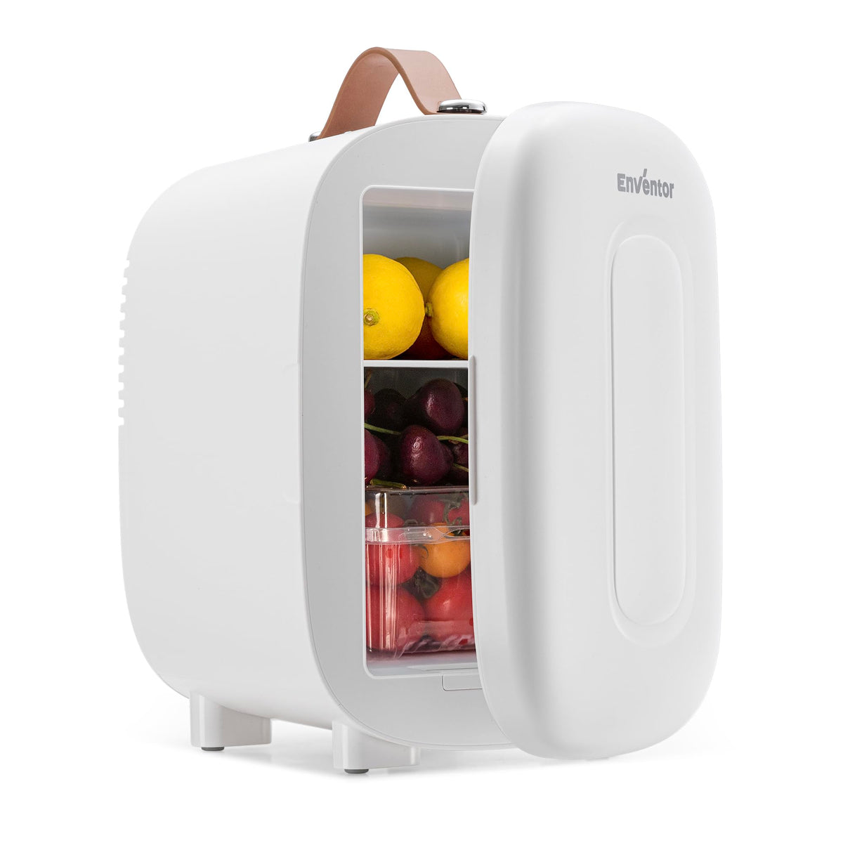 Enventor Mini Fridge 4 Litre/ 6 Can, Portable Cooler and Warmer, AC+12V DC