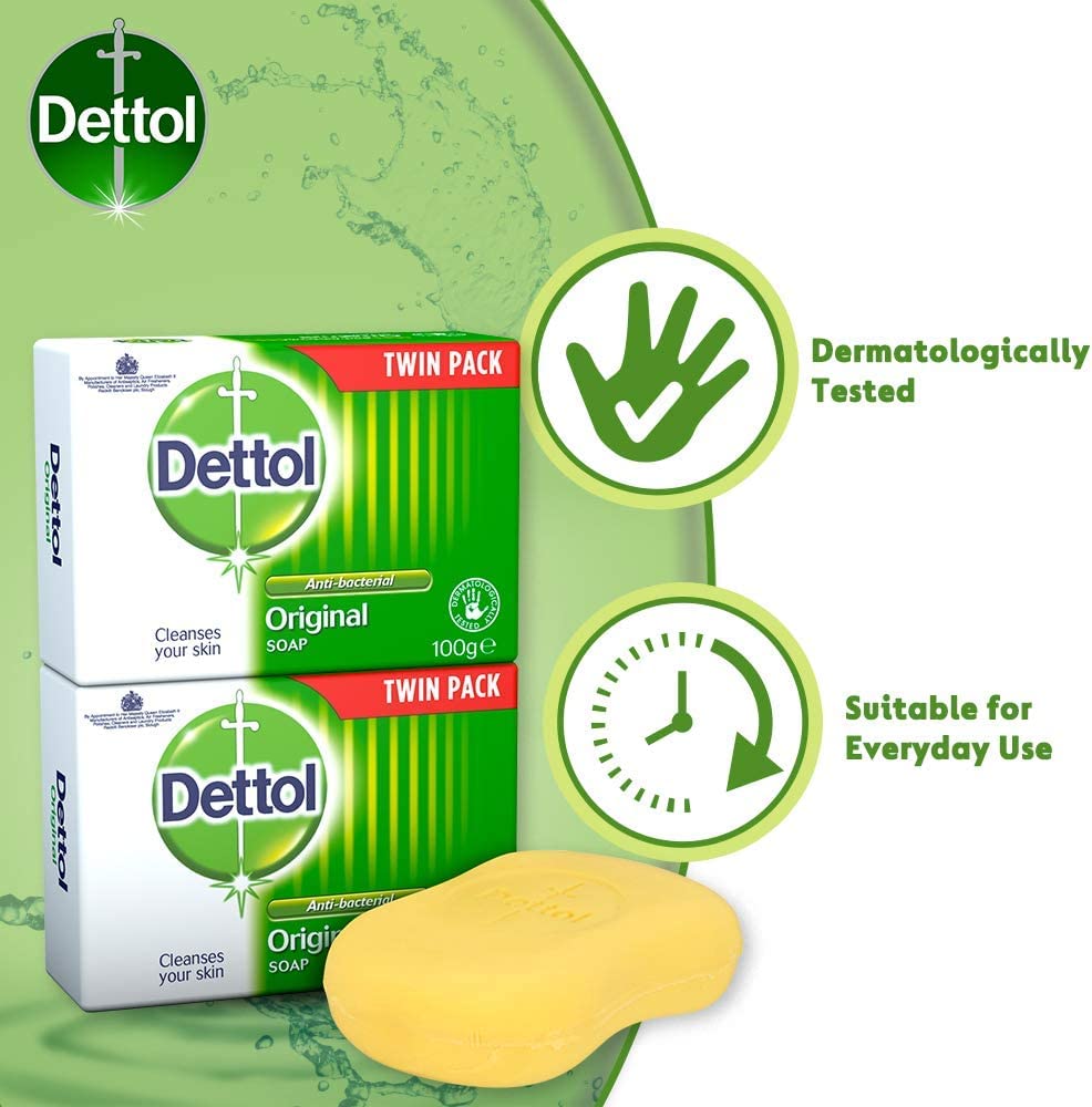 DETTOL ORIGINAL BAR SOAP 2X100