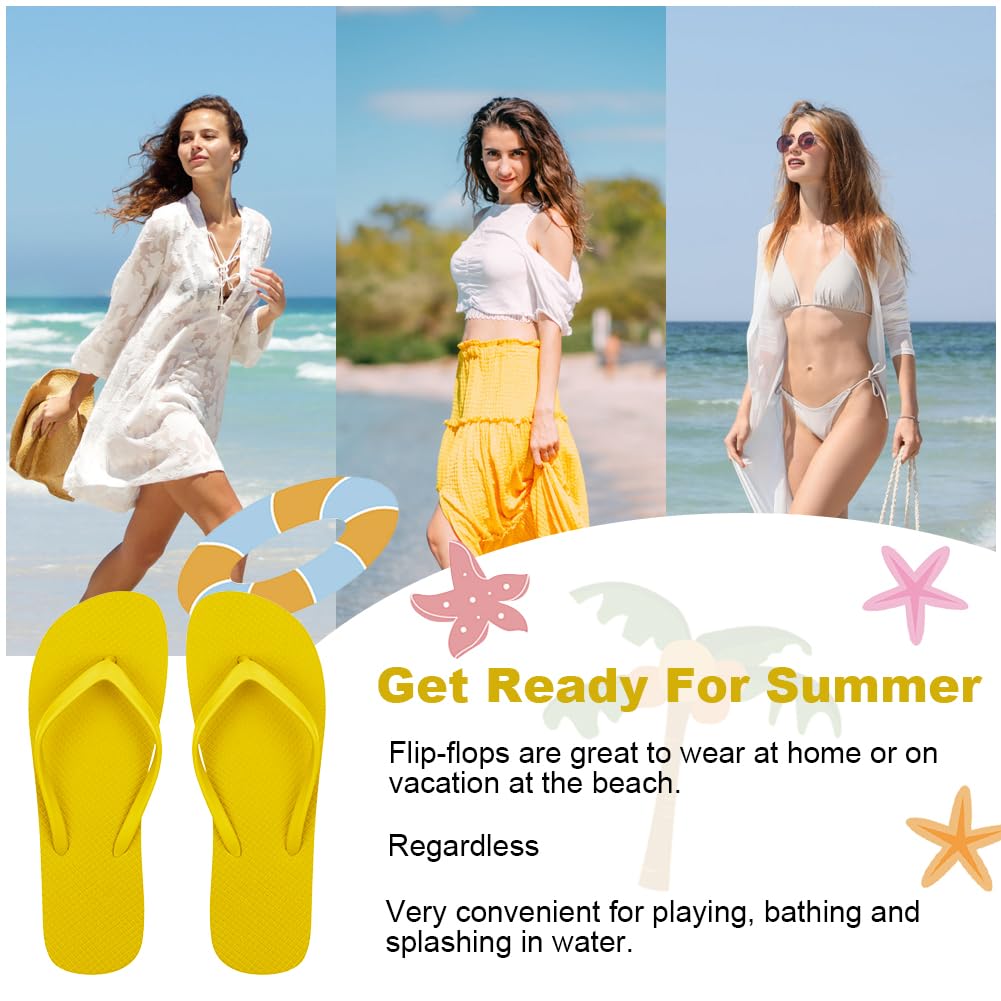 Aomig Unisex Flip Flops Ladies Girls Mens Flatform Beach Flip-Flop Slim Rubber Flip Flops Women's Yoga Mat Comfortable Beach Platform Sandals Slip-Resistant Flat Flip Flops