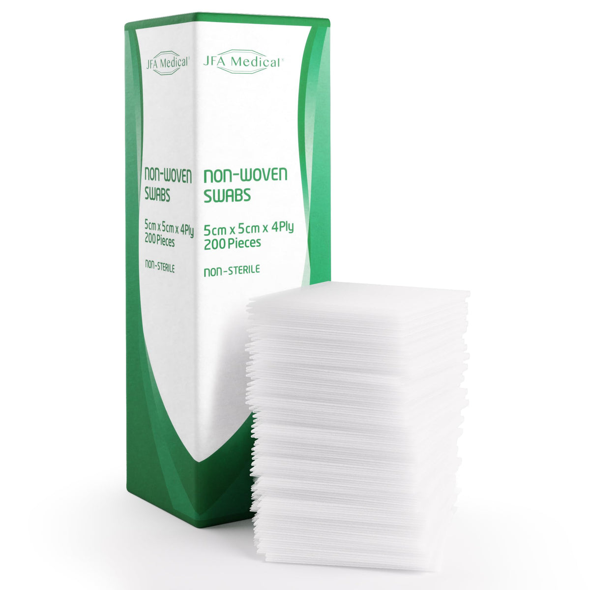 JFA Medical Premium Non-Woven Gauze Swabs 10cm x 10cm - Pack of 100