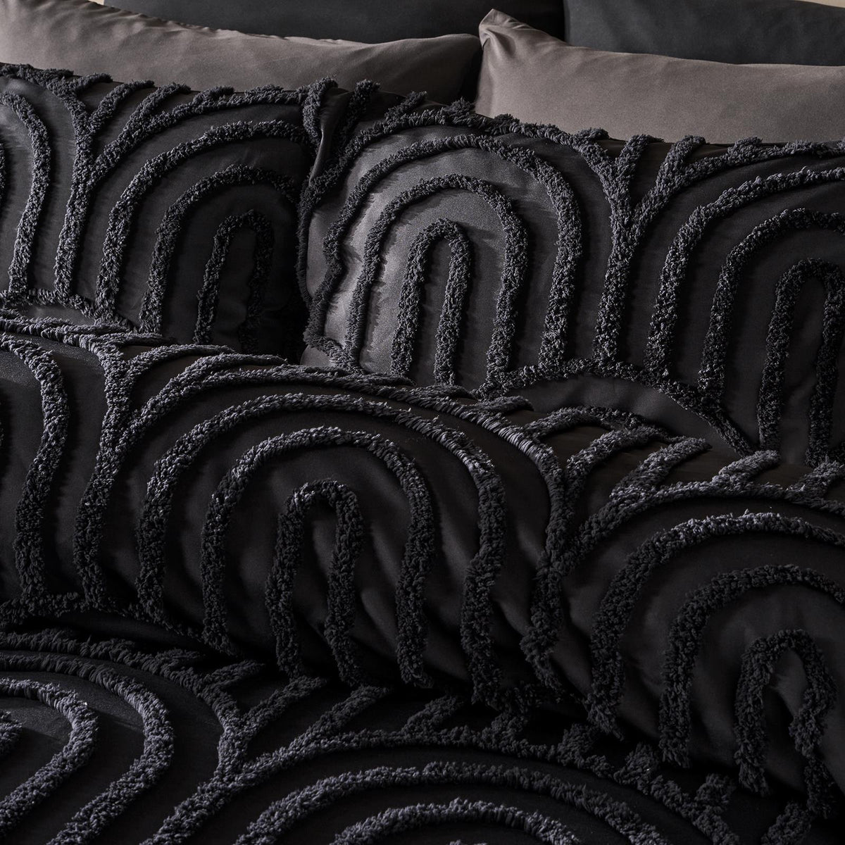 OHS Tufted Arches Bedding Set Duvet Cover with Pillowcase Double King Size