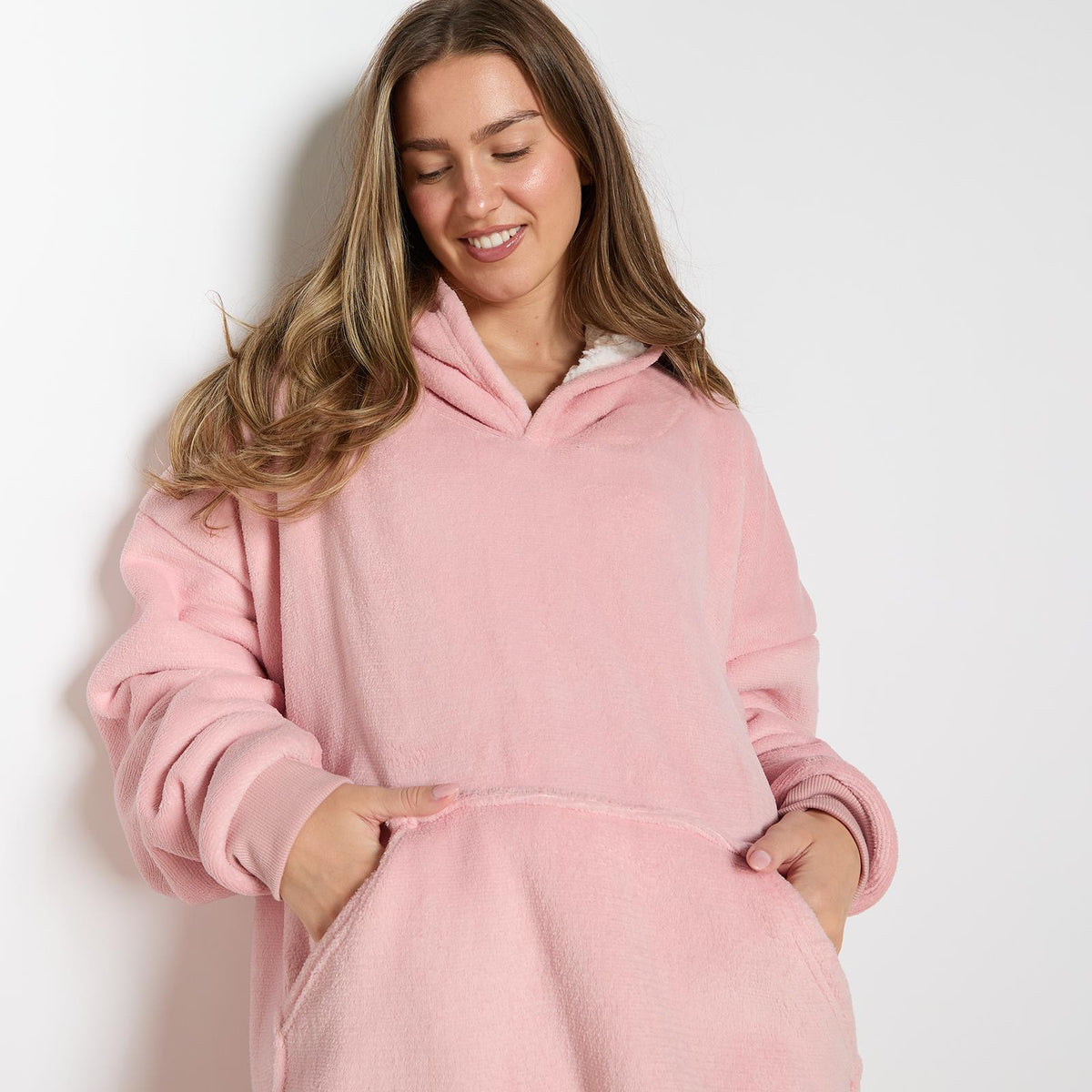 OHS Hoodie Blanket Oversized Ultra Plush Sherpa Giant Big Hooded Sweatshirt