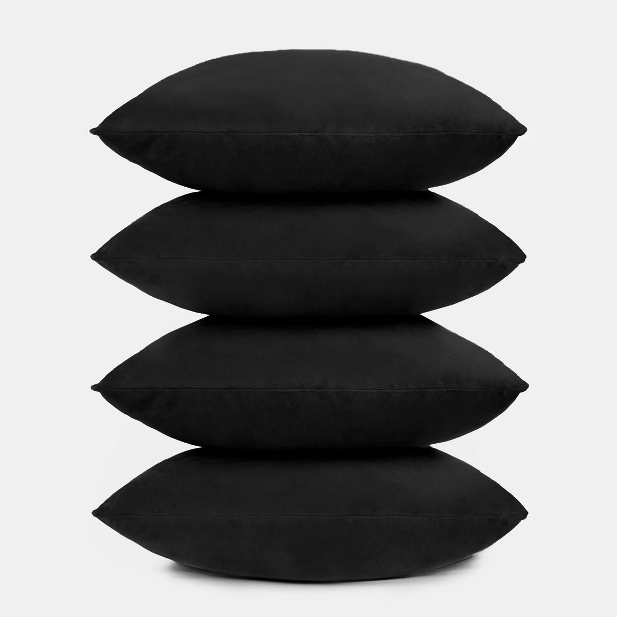 OHS Matte Velvet Cushion Covers Super Soft Luxury Square Pillowcases Multipack