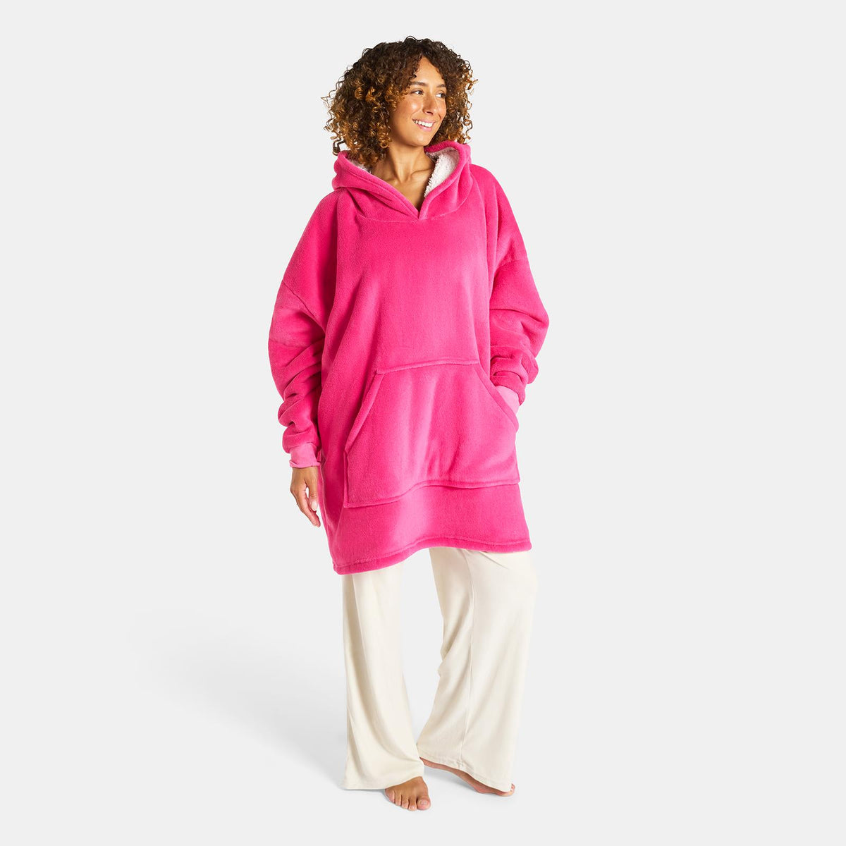 OHS Hoodie Blanket Oversized Ultra Plush Sherpa Giant Big Hooded Sweatshirt