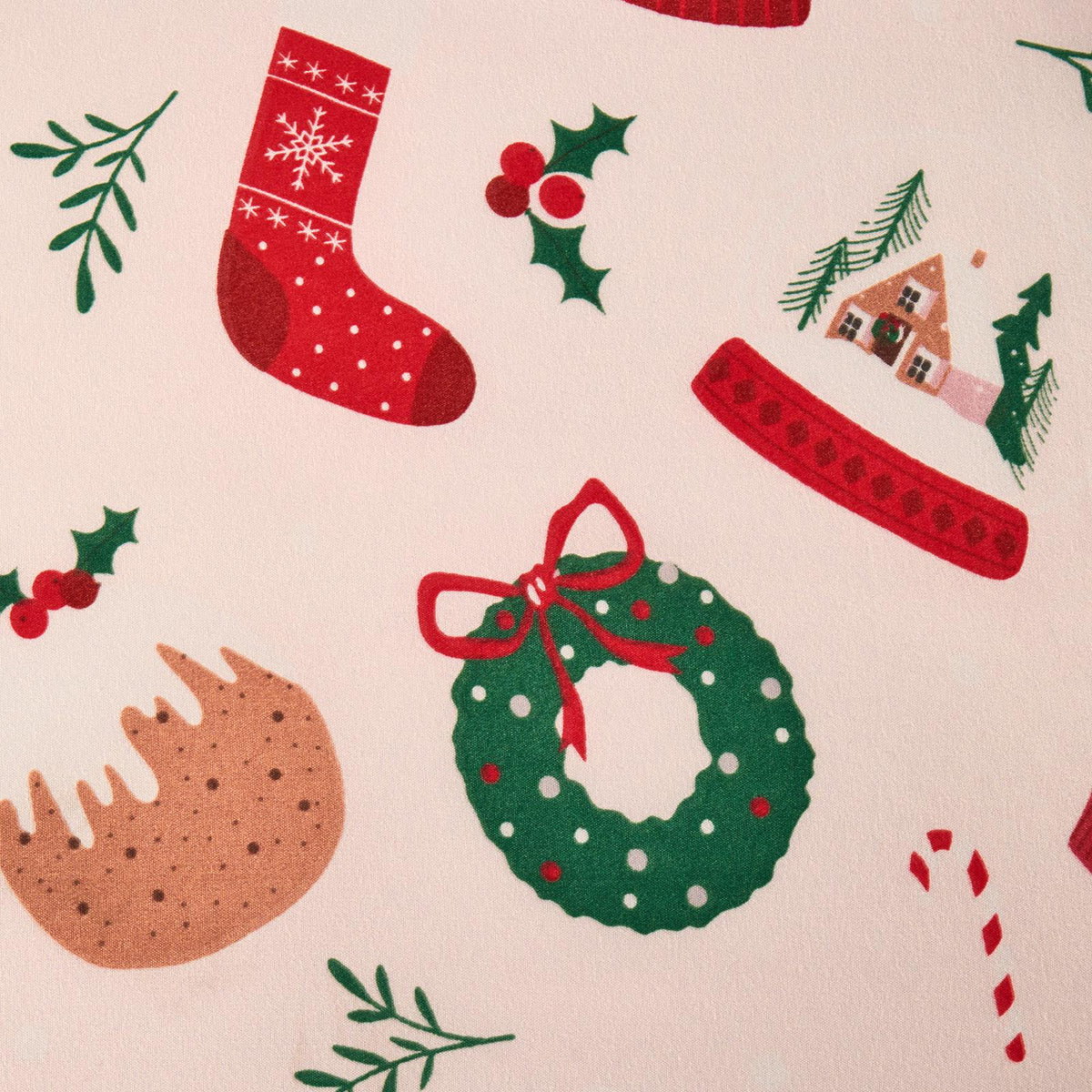 OHS Xmas Reversible Bedding Set Novelty Kids Duvet Cover with Pillowcase Double