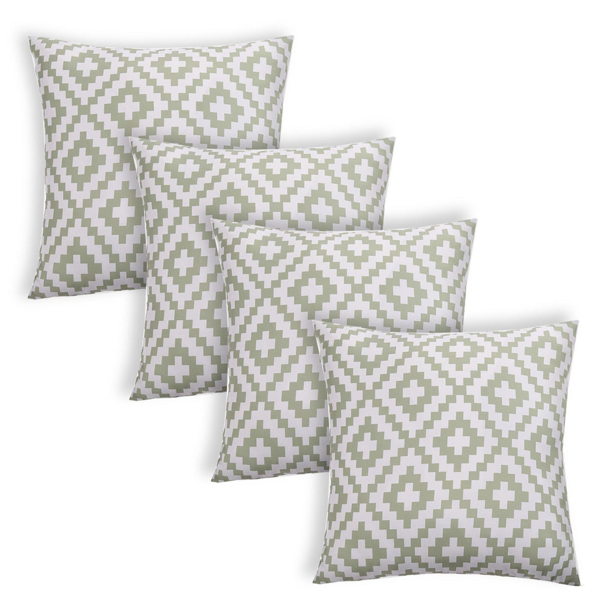 OHS Print Outdoor Cushion Covers Garden Water Resistant Filled Inserts Seat Set