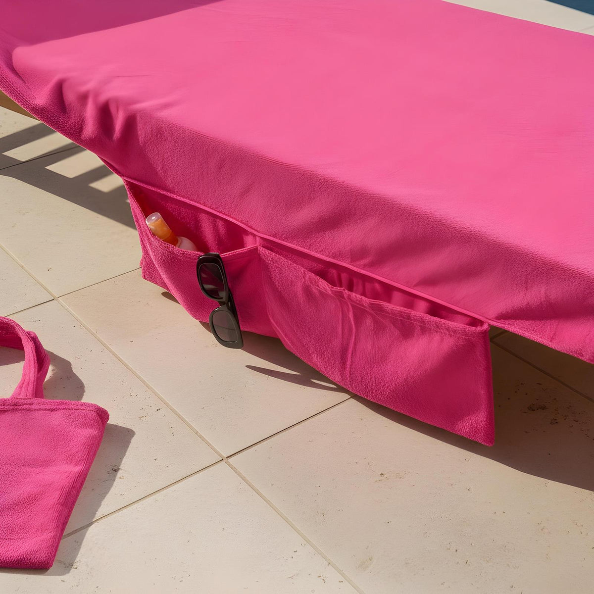 OHS Beach Towel Bag Microfiber Quick Dry Absorbent Bath Large Travel Spa