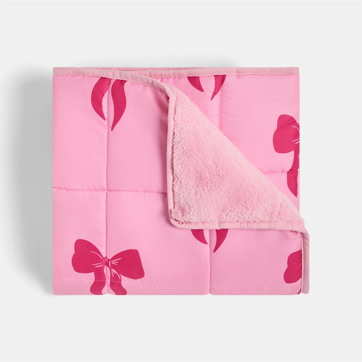 OHS Kids Teddy Fleece Weighted Blanket Printed Sleep Therapy Anxiety Throw