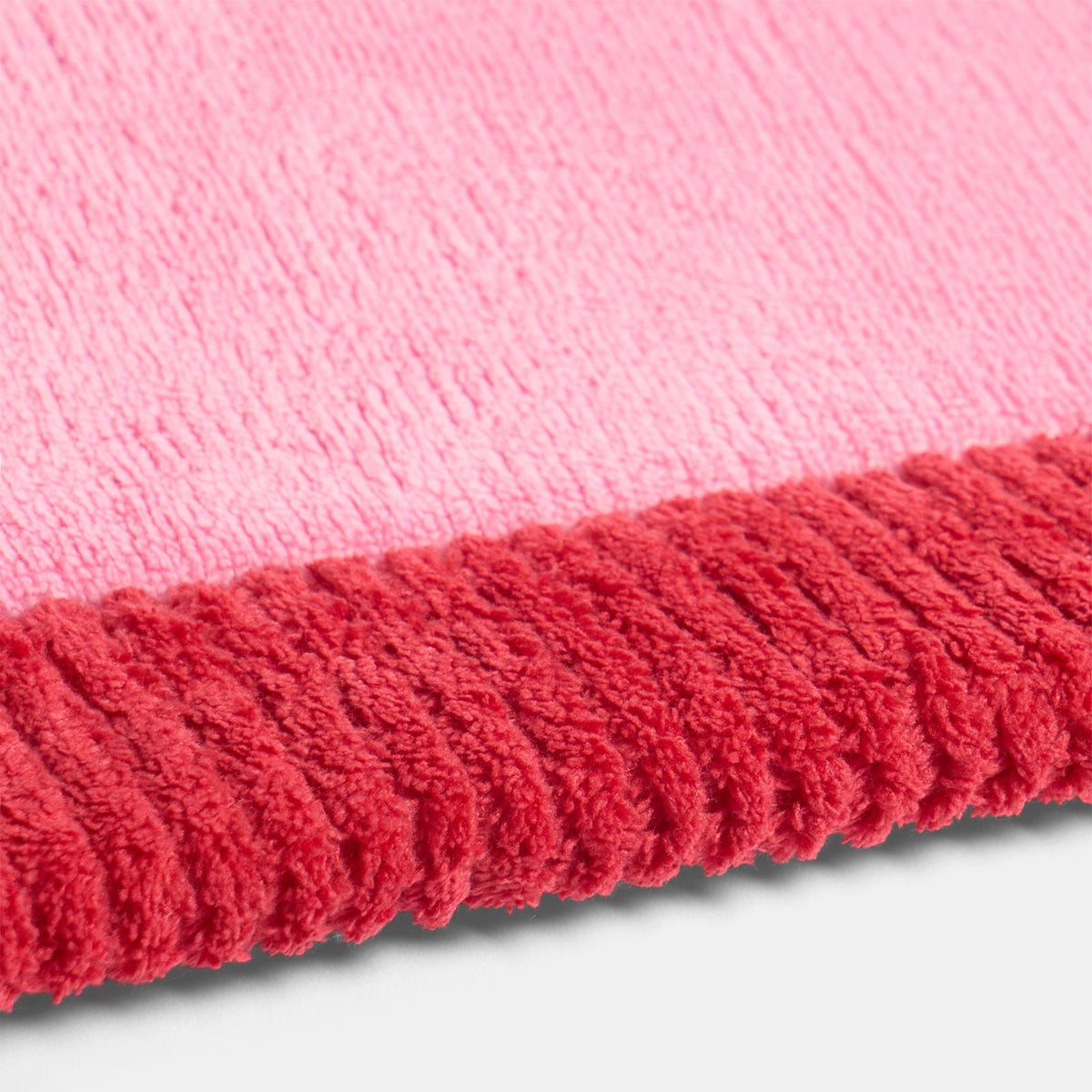 OHS Contrast Border Rug Non Slip Tufted Hallway Runner Floor Carpet