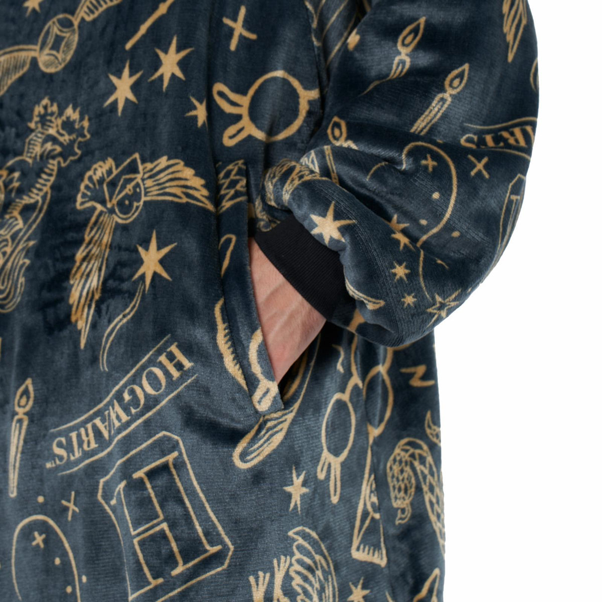 Harry Potter Oversized Hoodie Blanket Fleece Wearable Blanket Throw Sweatshirt