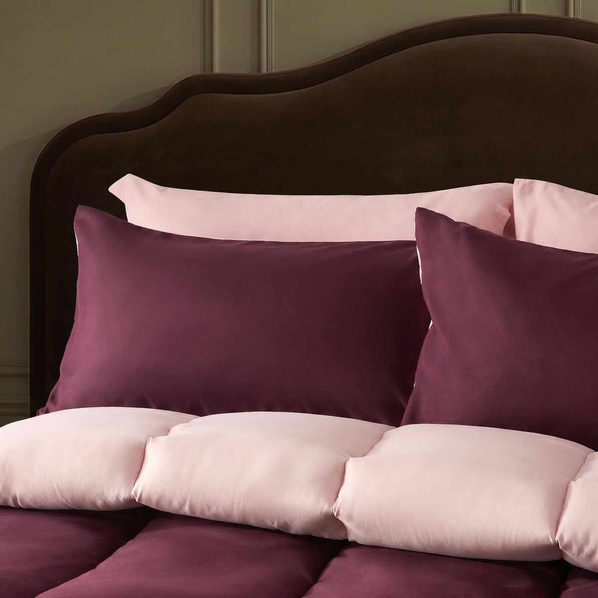 OHS Coverless Duvet & Pillowcase 10.5 Tog Bedding Set Easy Care Reversible