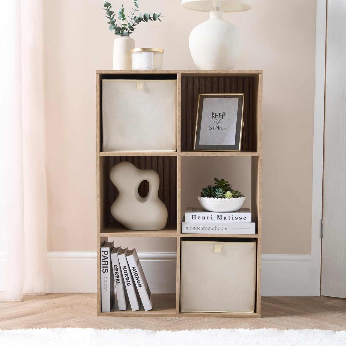 OHS Multi Pack of Matte Velvet Storage Boxes Stylish Foldable Set Square Cube