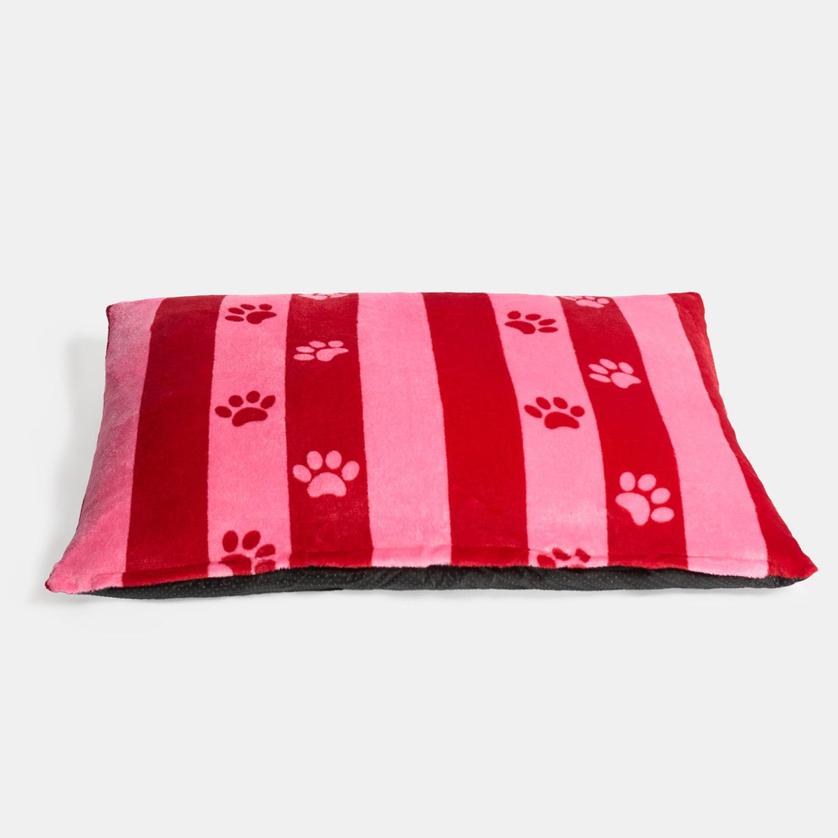 OHS Print Pet Bed Fleece Paw Checks Leopard Stripes Xmas Calming Cushion Dog Cat