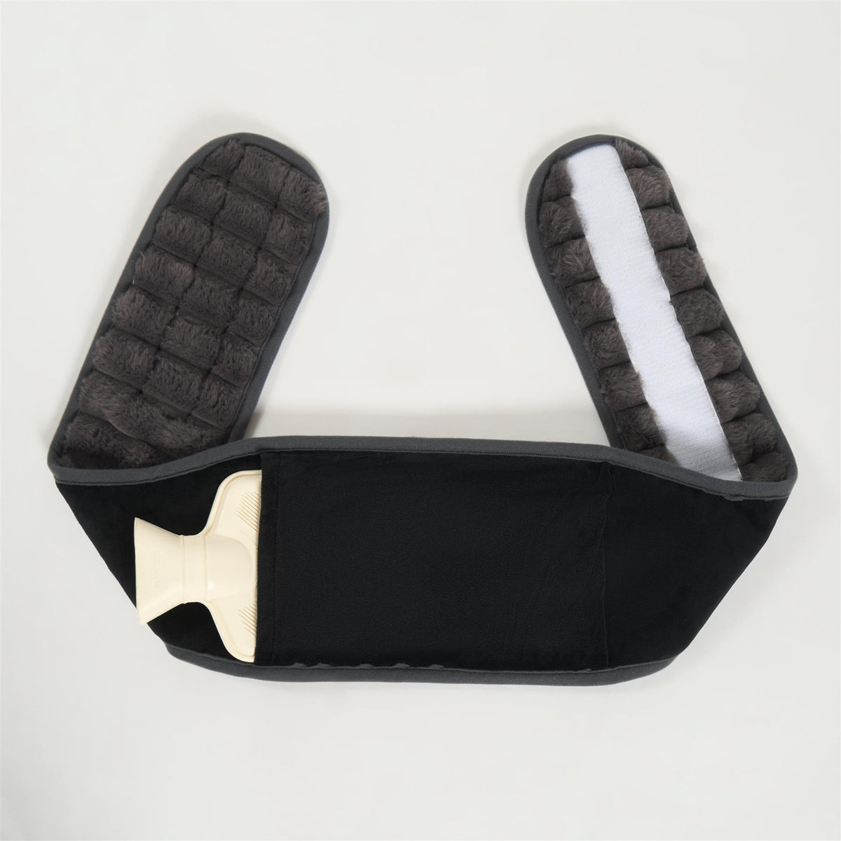 OHS Ribbed Heating Belt Adjustable Hot Water Bottle Body Wrap Back Pain Relief