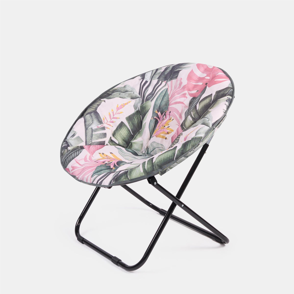 OHS Moon Camping Chair Round Folding Outdoor Garden Portable Seat