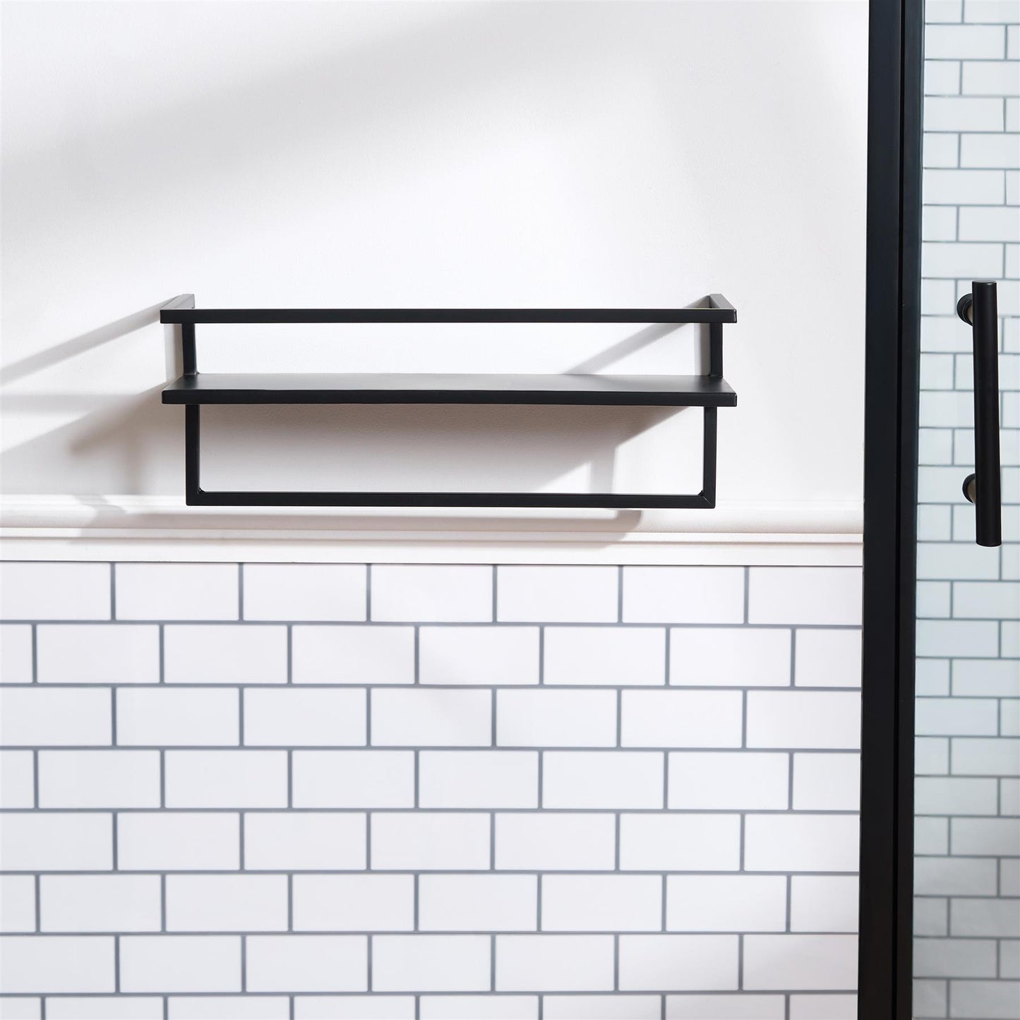 OHS Towel Rail Rack Bathroom Shelf Storage Unit Wall Mounted Modern Home