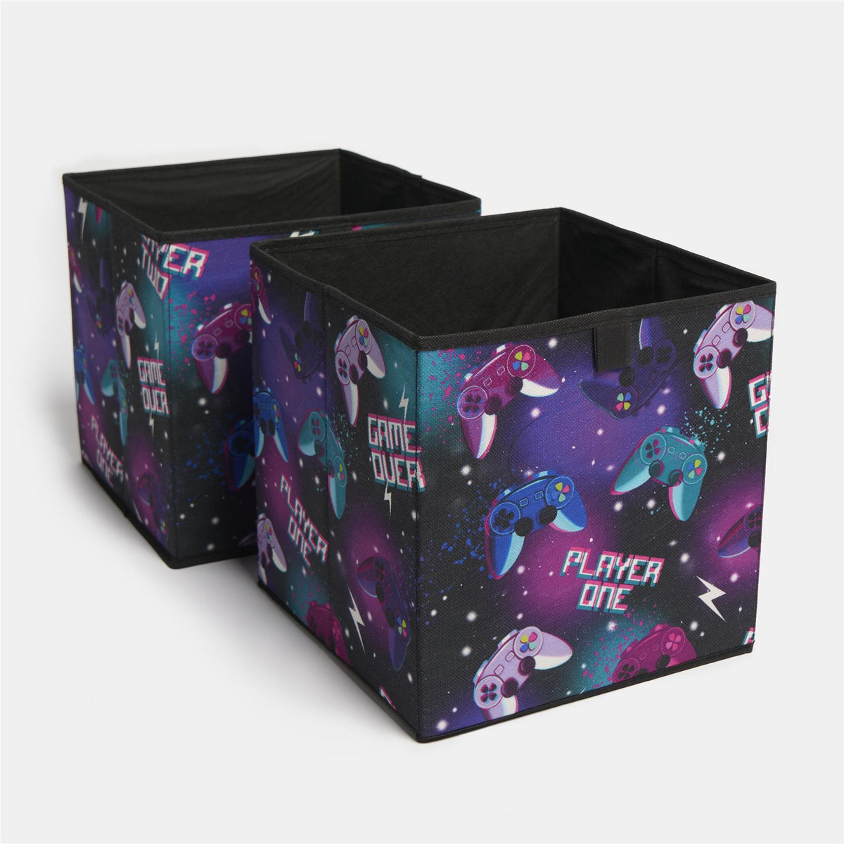 OHS Kids Storage Boxes Gaming Pack of 2 4 Folding Space Saving Shoe Toy Cube