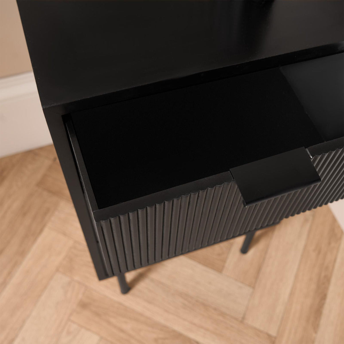 OHS Ribbed Drawer Unit Bedside Table 3/4/5/6 Draw Cabinet Nightstand Sideboard