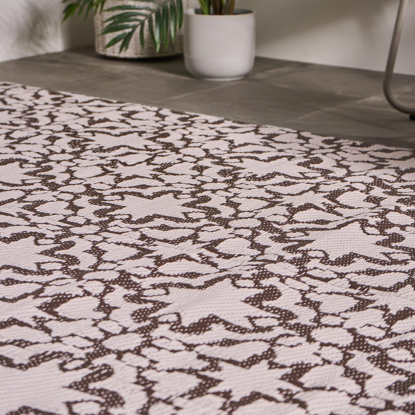 OHS Tiles Print Garden Rug Outdoor Waterproof Area Mat Patio Decor