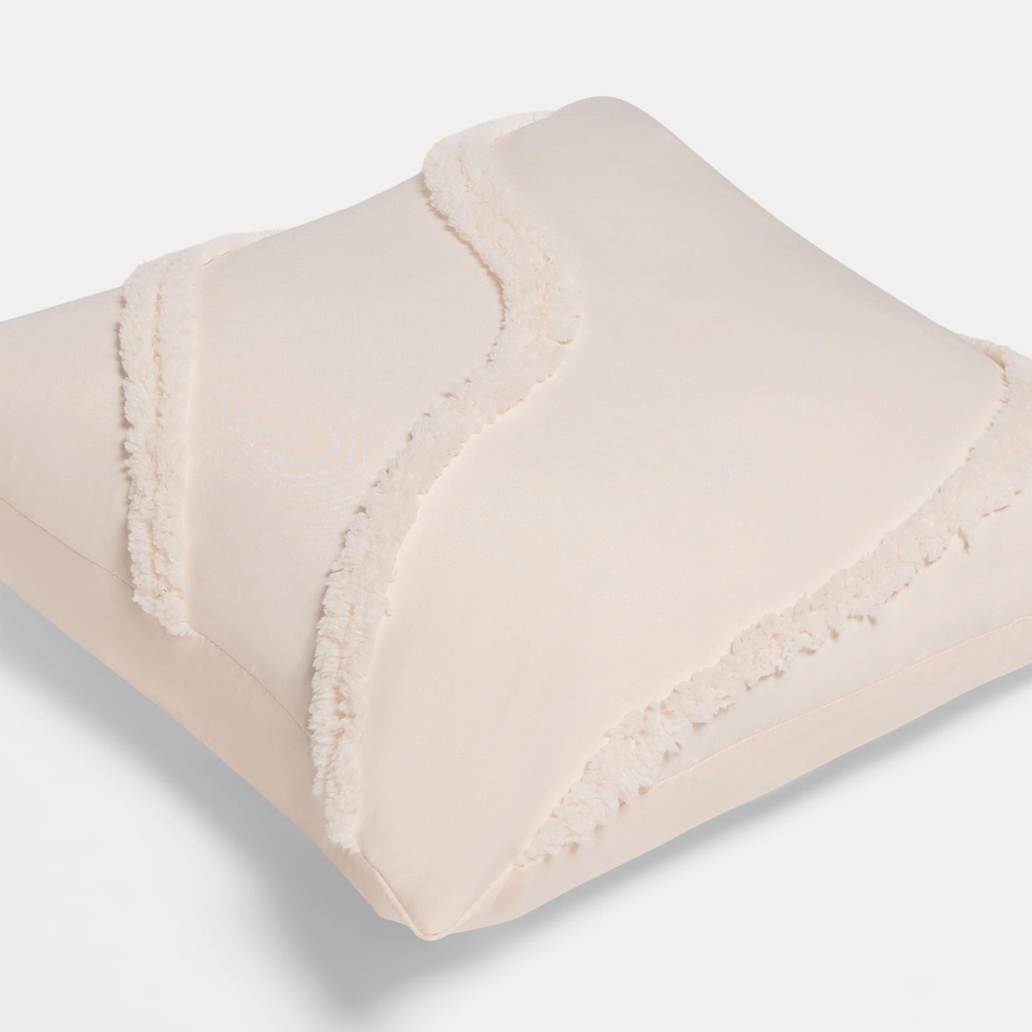 OHS Tufted Contour Cushion Covers 2 Pack Decorative Square Pillowcases
