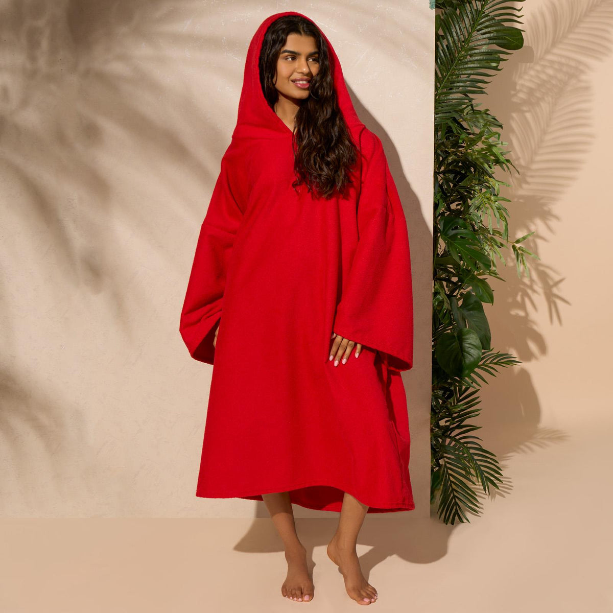 OHS Hooded Towel Poncho Adult Absorbent Dry Beach Swim Bath Changing Robe