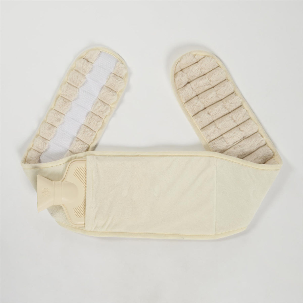 OHS Ribbed Heating Belt Adjustable Hot Water Bottle Body Wrap Back Pain Relief