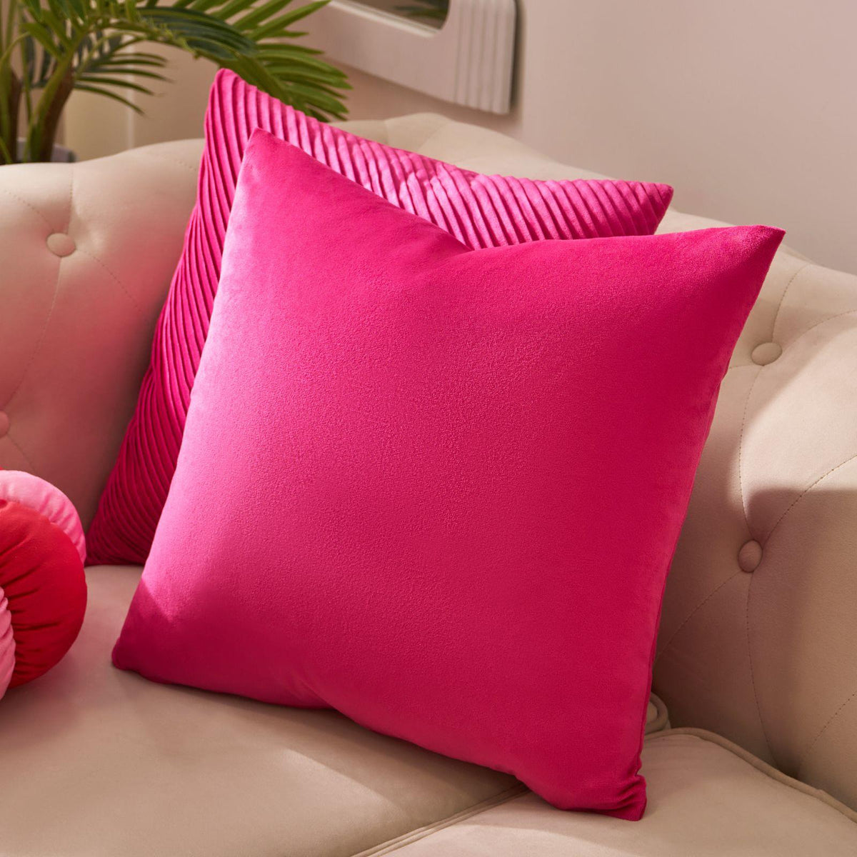 OHS Matte Velvet Cushion Covers Super Soft Luxury Square Pillowcases Multipack
