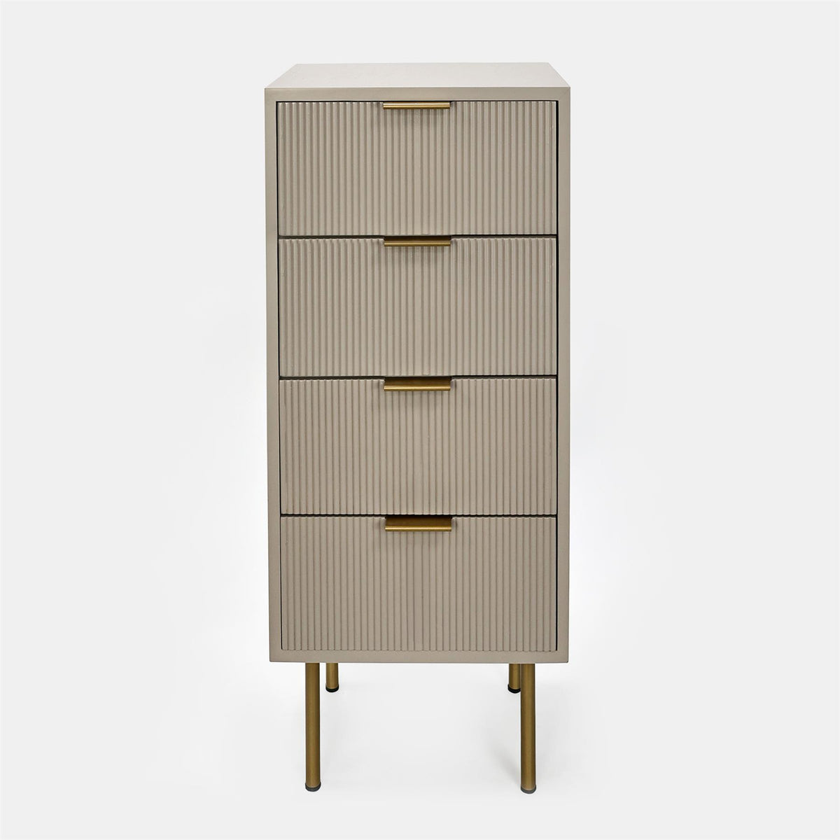 OHS Ribbed Drawer Unit Bedside Table 3/4/5/6 Draw Cabinet Nightstand Sideboard